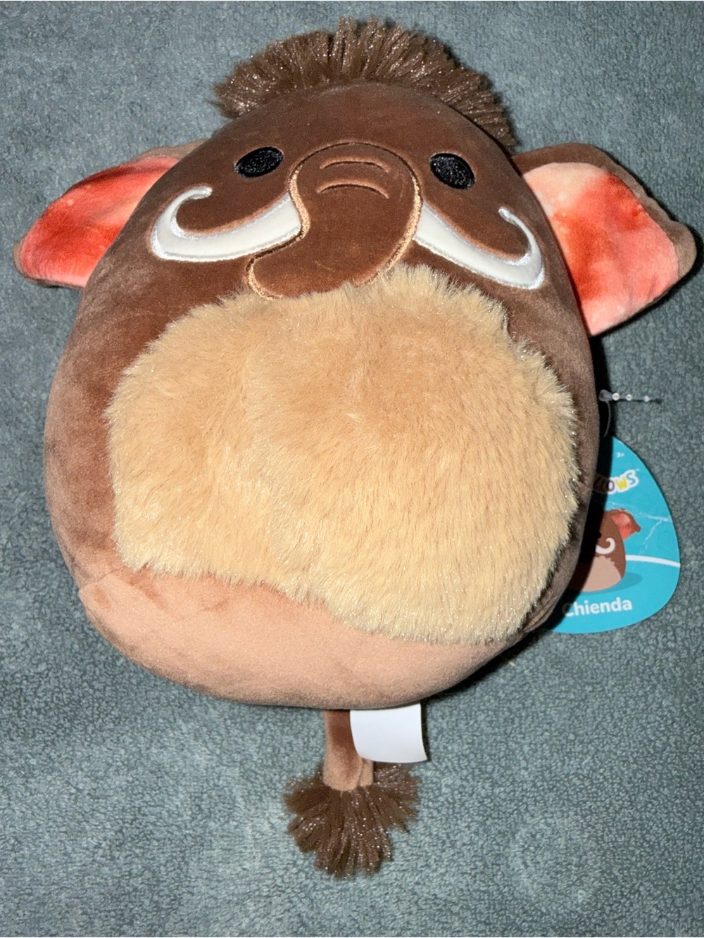 Squishmallows Brown Mammoth Chienda Plush - Brown, Tan, Pink